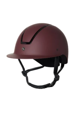 Horze Noir Riding Helmet With Shiny Frame & Sun Visor -Equestrian Supplies 30084 RMBU 1