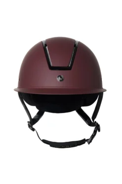 Horze Noir Riding Helmet With Shiny Frame & Sun Visor -Equestrian Supplies 30084 RMBU 2