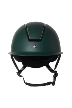 Horze Noir Riding Helmet With Shiny Frame & Sun Visor -Equestrian Supplies 30084 mvgr 02