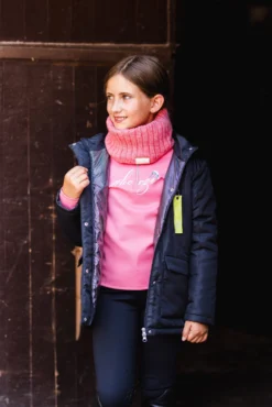 Horze Enna Kid's Knitted Loopscarf -Equestrian Supplies 30834 353 03