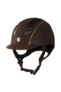 Back On Track EQ3 MIPS Riding Helmet W/ Microfiber -Equestrian Supplies 310576 BR 01