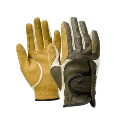 Horze Elisabeth Synthetic Leather Riding Gloves -Equestrian Supplies 31418 CBR 1