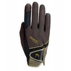 Roeckl Madrid Function Micro Mesh / Drytec Riding Gloves -Equestrian Supplies 31645 DBR GO 1
