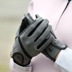 Horze Evelyn Women's Breathable Riding Gloves -Equestrian Supplies 31680 SG BL 2