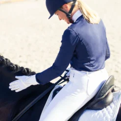 Horze Evelyn Women's Breathable Riding Gloves -Equestrian Supplies 31680 WH 2