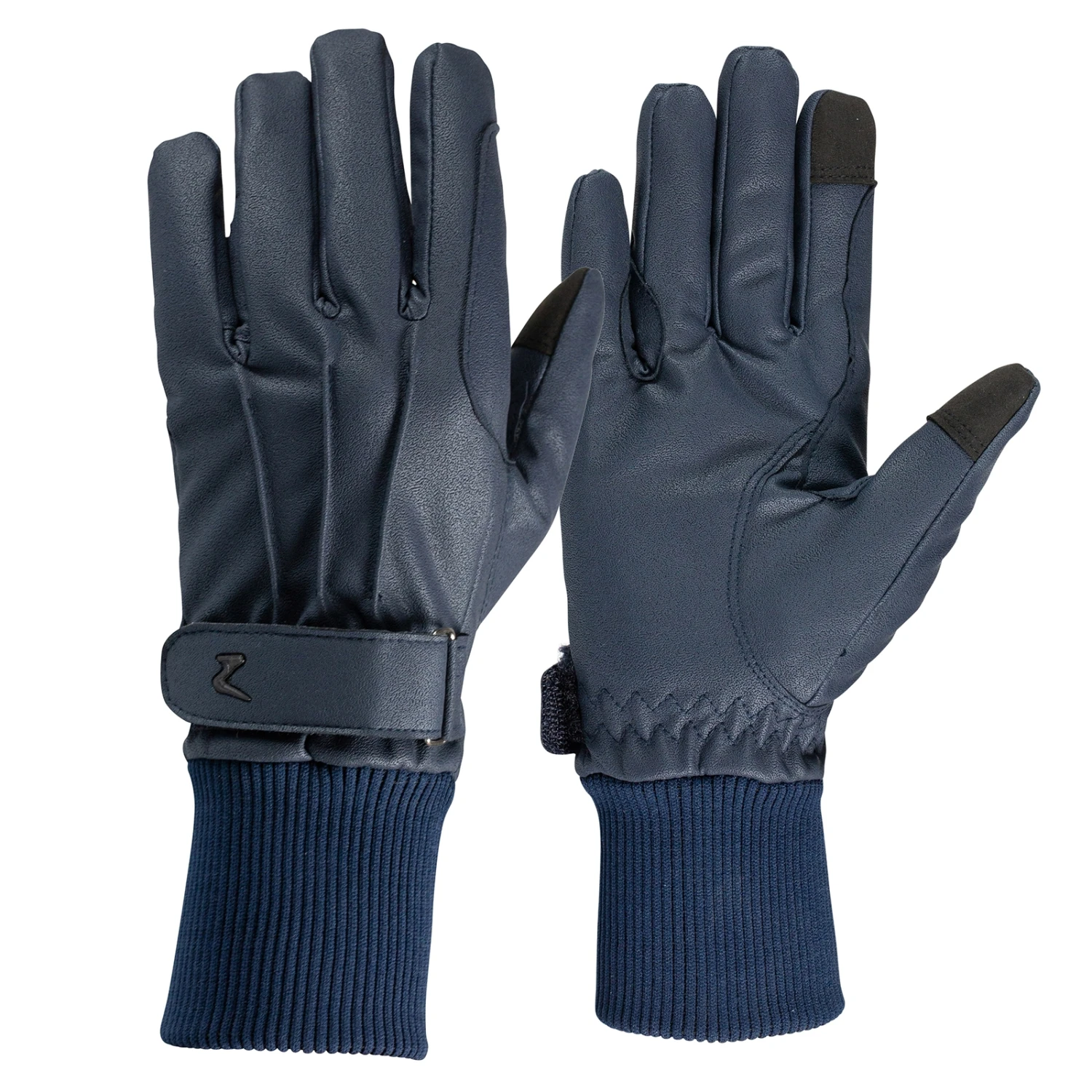 Horze PU Leather Fleece-Lined Riding Gloves 4 Horze PU Leather Fleece-Lined Riding Gloves - Image 4