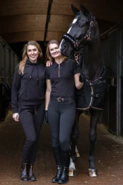 Horze Lianna Riding Gloves With PU Palm -Equestrian Supplies 31720 bl 05