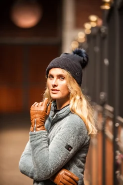 Horze Theresa Women's Vegan Leather Winter Riding Gloves -Equestrian Supplies 31726 BR 5