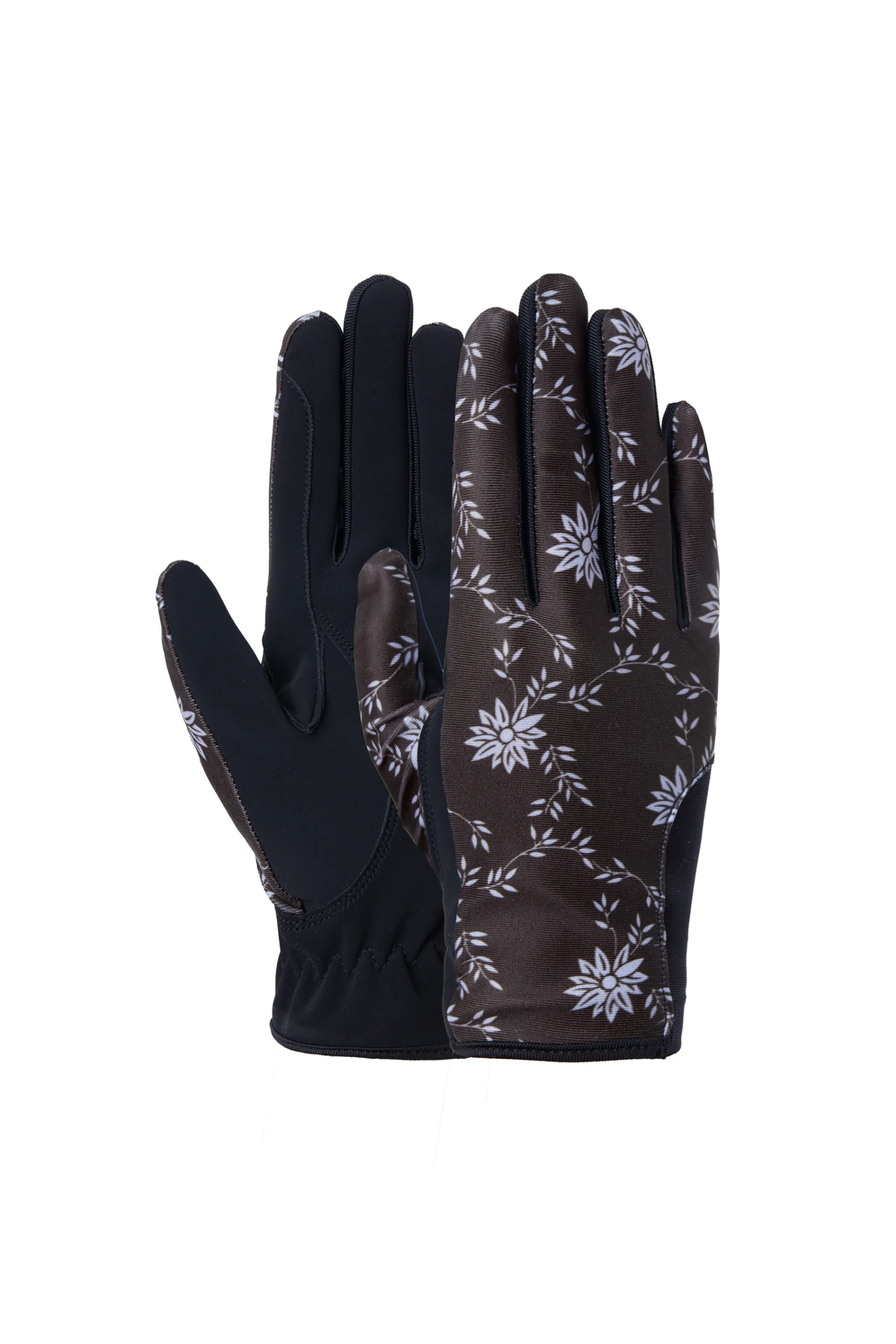 Horze Edina Women's Printed Riding Gloves 1 Horze Edina Women's Printed Riding Gloves