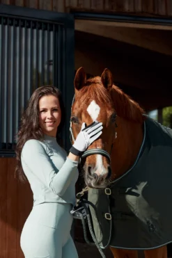 Horze Gabriela Women's Stretch Riding Gloves With UV Protection -Equestrian Supplies 31733 AGGR 5