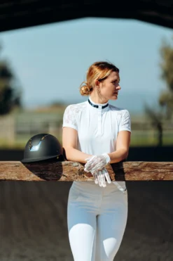 B Vertigo Women's Lace Riding Gloves -Equestrian Supplies 31739 WH 6