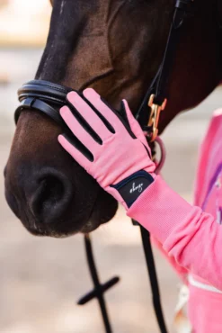 Horze Finola Kid's Glitter Riding Gloves -Equestrian Supplies 31756 353 07