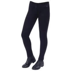 Dublin Supa-fit Pull On Knee Patch Jodhpurs, Junior -Equestrian Supplies 323896 BL 1