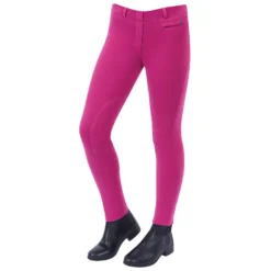 Dublin Supa-fit Pull On Knee Patch Jodhpurs, Junior -Equestrian Supplies 323896 PI 1