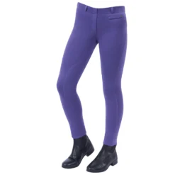 Dublin Supa-fit Pull On Knee Patch Jodhpurs, Junior -Equestrian Supplies 323896 PU 1