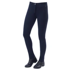Dublin Supa-fit Zip Up Knee Patch Jodhpurs For Women -Equestrian Supplies 323898 DB 2
