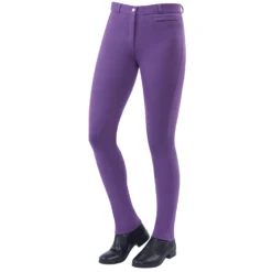 Dublin Supa-fit Zip Up Knee Patch Jodhpurs For Women -Equestrian Supplies 323898 PU 2