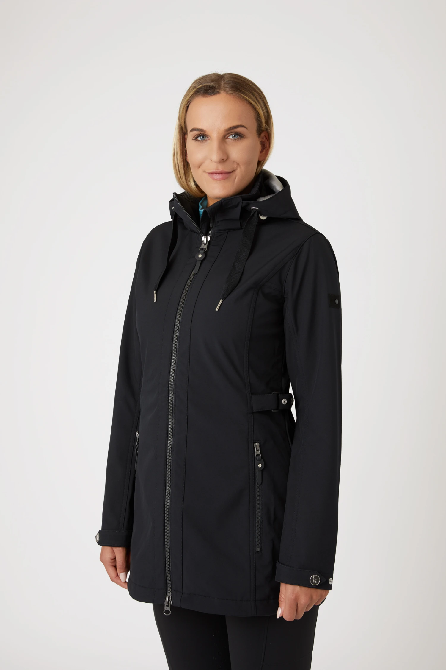 Horze Freya Women's Long Soft-shell Riding Jacket 2 Horze Freya Women's Long Soft-shell Riding Jacket - Image 2