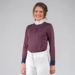 Horze Blaire Women's Long-Sleeved Functional Show Shirt -Equestrian Supplies 33209 EDPU 1