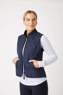 Horze Women's Classic Quilted Riding Vest -Equestrian Supplies 33211 pdb 02