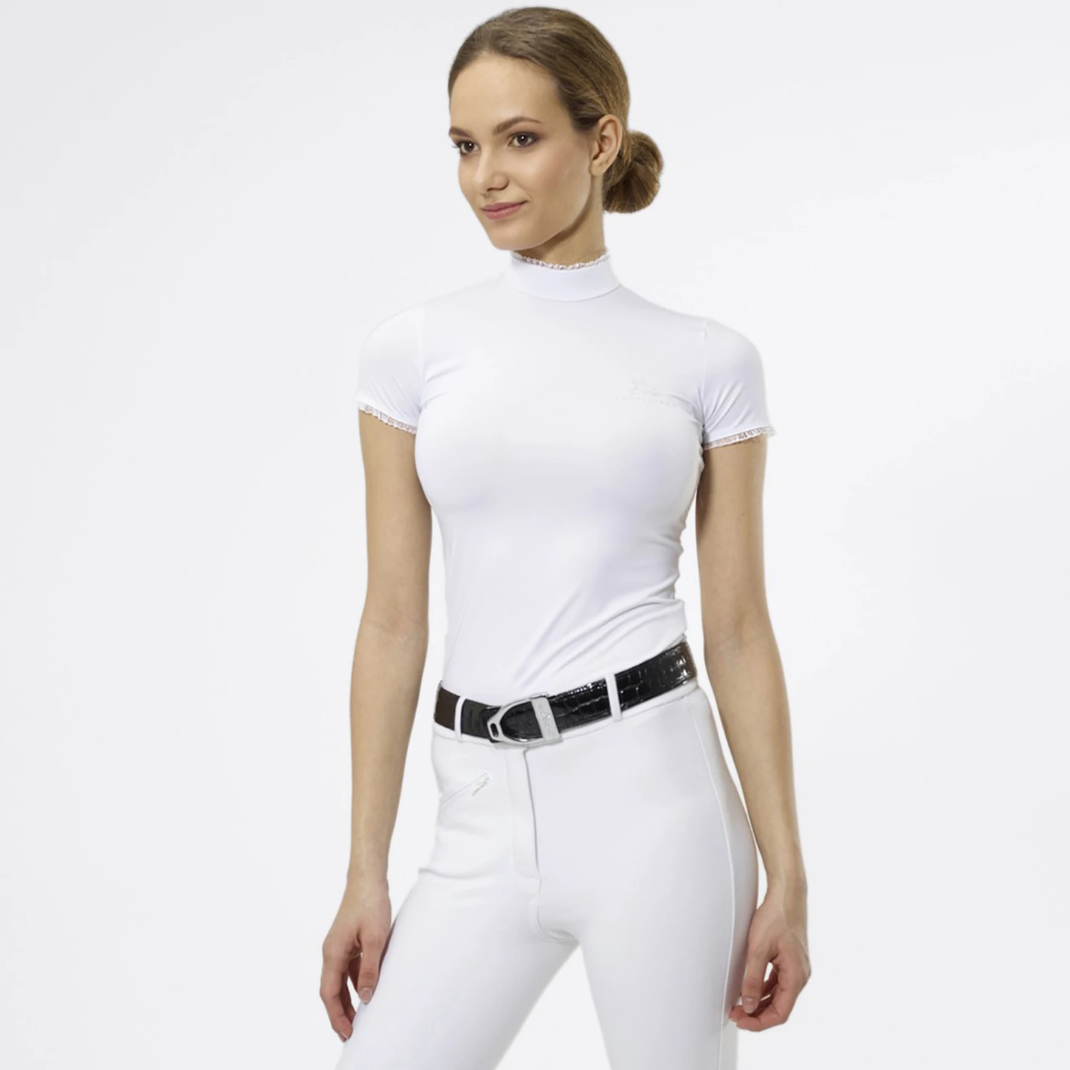 Cavalliera Princess Short Sleeve Riding Show Shirt 3 Cavalliera Princess Short Sleeve Riding Show Shirt - Image 3