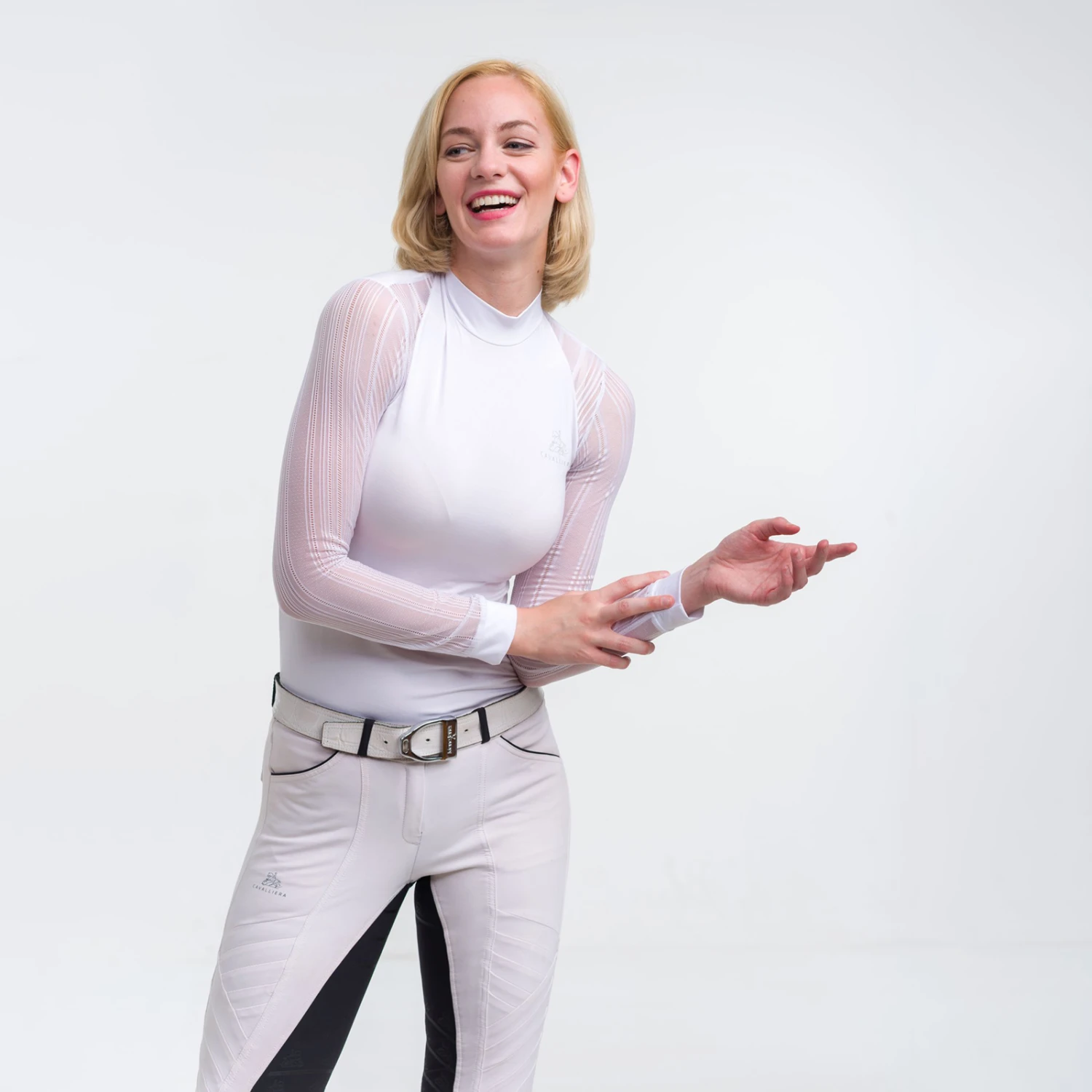 Cavalliera Contessa Women's Long Sleeve Show Shirt 2 Cavalliera Contessa Women's Long Sleeve Show Shirt - Image 2