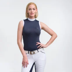 Cavalliera Crystal Show Shirt Sleeveless