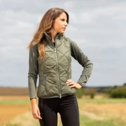 Horze Martina Women's Lightweight Padded Riding Vest -Equestrian Supplies 33410 LDGR 6