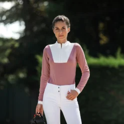 Horze Edie Women's Long Sleeve Show Bodysuit 15 Horze Edie Women's Long Sleeve Show Bodysuit -Equestrian Supplies 33475 GPI 3