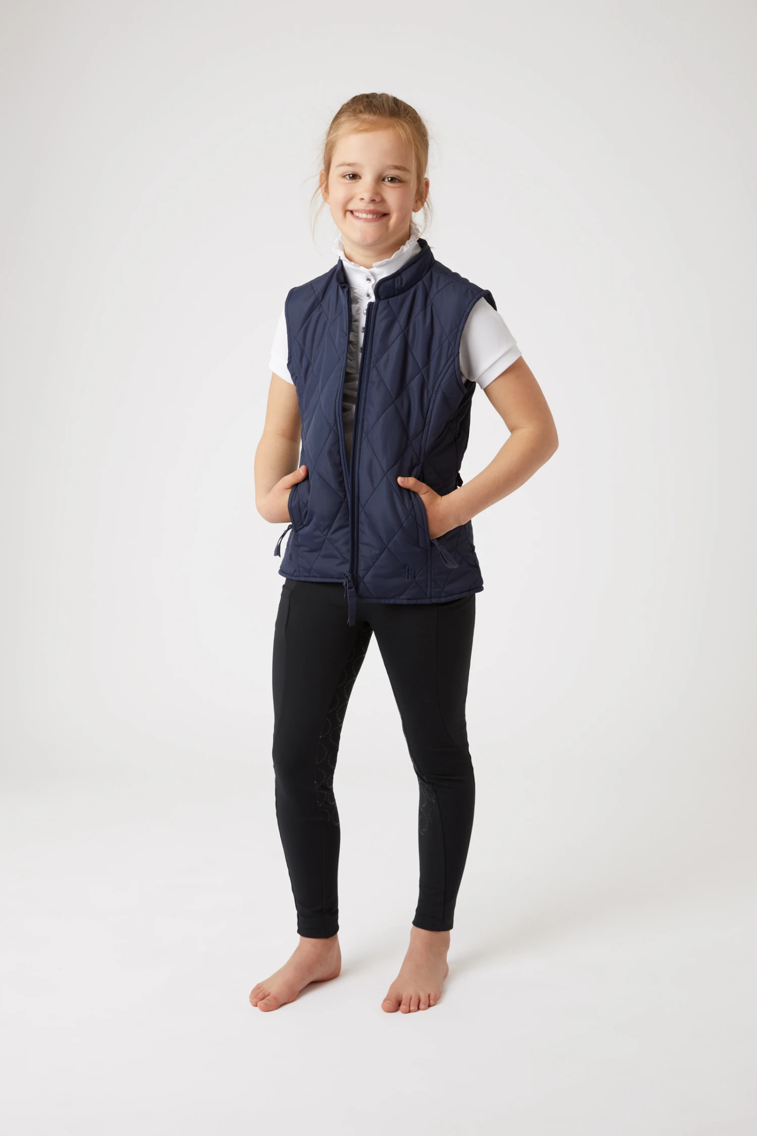 Horze Kids Classic Quilted Riding Vest 3 Horze Kids Classic Quilted Riding Vest - Image 3