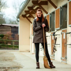 Horze Billie Women's PU Rain Riding Jacket With Fleece -Equestrian Supplies 33501 BRBR 4