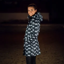 Horze Billie Women's PU Rain Riding Jacket With Fleece -Equestrian Supplies 33501 VDB WH 5