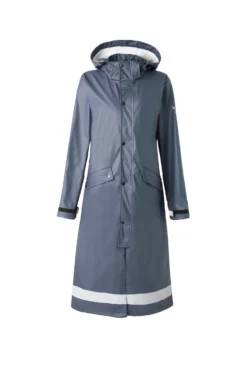 Equestrian Supplies 10 Horze Hazel Women's Long Raincoat With Slits