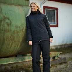 Horze Cheyenne Women's Padded Winter Riding Jacket 13 Horze Cheyenne Women's Padded Winter Riding Jacket -Equestrian Supplies 33523 BL 5