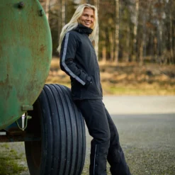 Horze Cheyenne Women's Padded Winter Riding Jacket 14 Horze Cheyenne Women's Padded Winter Riding Jacket -Equestrian Supplies 33523 BL 6