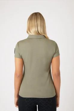 Horze Denise Women's Functional Short Sleeve Polo Shirt -Equestrian Supplies 33528 KDGR 4