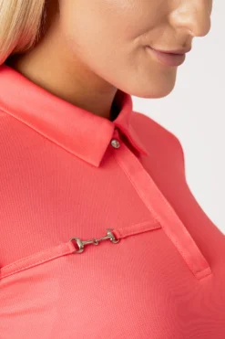 Horze Denise Women's Functional Short Sleeve Polo Shirt -Equestrian Supplies 33528 PI 5