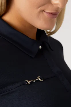 Horze Denise Women's Functional Short Sleeve Polo Shirt -Equestrian Supplies 33528 VDB 5