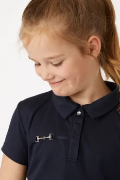 Horze Denise Kids Functional Short Sleeve Polo Shirt -Equestrian Supplies 33529 VDB 5