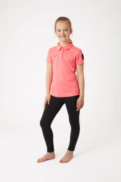 Horze Denise Kids Functional Short Sleeve Polo Shirt -Equestrian Supplies 33529 pi 03