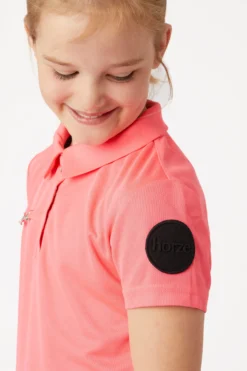 Horze Denise Kids Functional Short Sleeve Polo Shirt -Equestrian Supplies 33529 pi 06