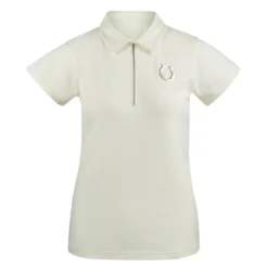 Horze Amy Women's Short Sleeve Cotton Stretch Polo Shirt -Equestrian Supplies 33536 EWH 1