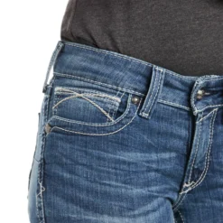 Ariat REAL Stretch Icon Straight Jean For Women -Equestrian Supplies 335371 DNB 3