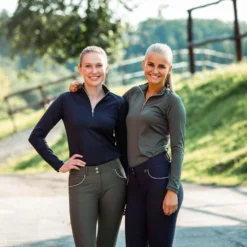 Horze Carolina Women's Long Sleeve Training Shirt -Equestrian Supplies 33538 BKGR 6