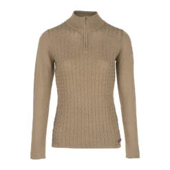 B Vertigo Ruth Women's Knitted Pullover With Zipper -Equestrian Supplies 33546 TWBR 1