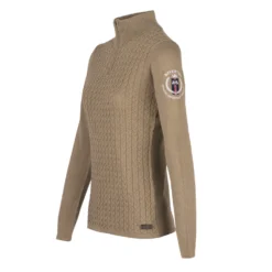 B Vertigo Ruth Women's Knitted Pullover With Zipper -Equestrian Supplies 33546 TWBR 2