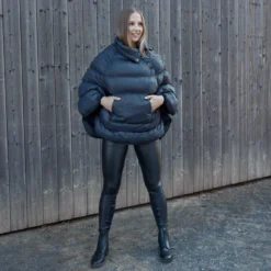 Horze Dora Women's Padded Riding Poncho -Equestrian Supplies 33555 vdb 11