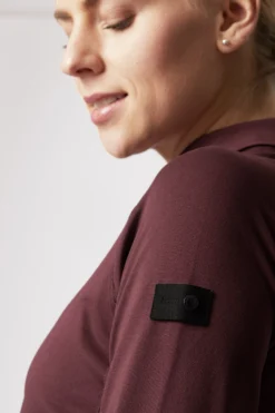 Horze Tiana Women's Polo Shirt With Long Sleeves -Equestrian Supplies 33556 RMBU 7