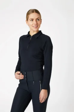 Horze Tiana Women's Polo Shirt With Long Sleeves -Equestrian Supplies 33556 vdb 03