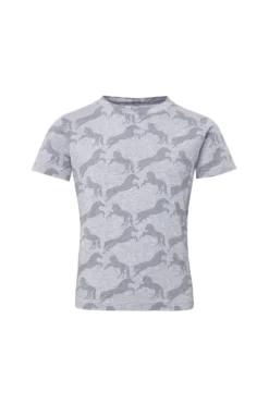 Horze Micky Kids Printed Organic Cotton T-Shirt -Equestrian Supplies 33567 ag 01
